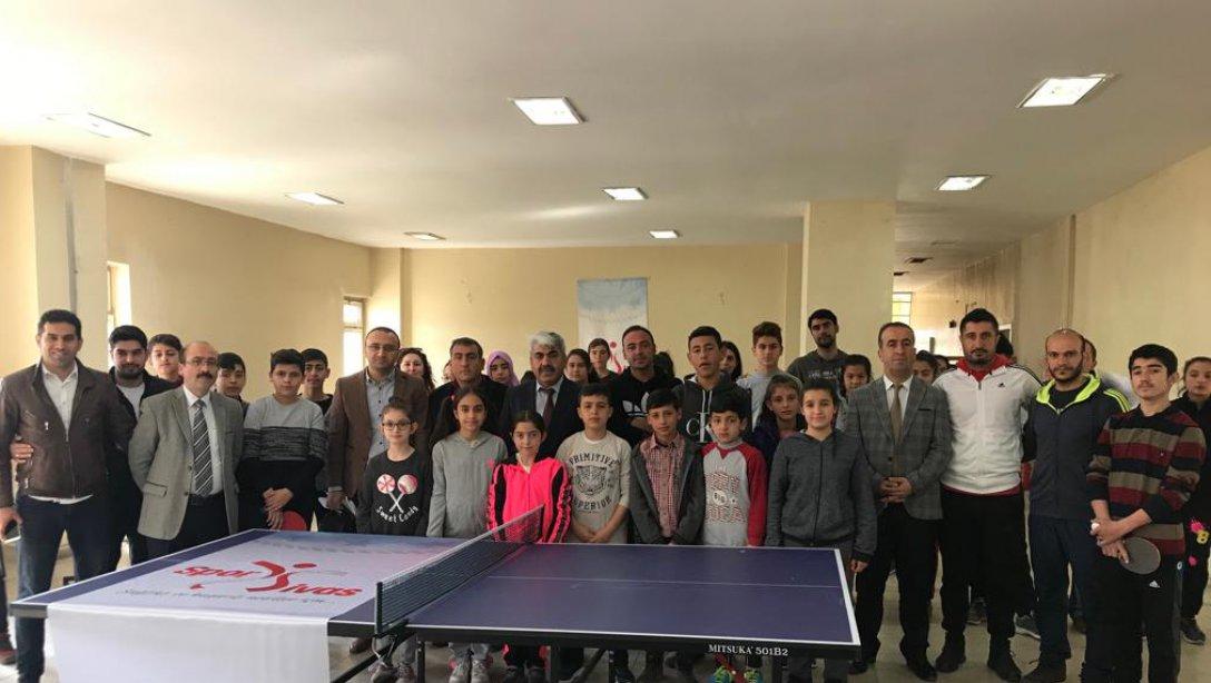 Spor Sivas Projesi Kapsamında Masa Tenisi Turnuvası Başladı.
