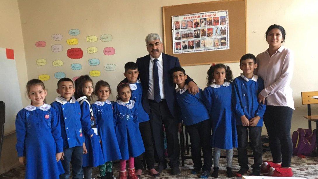 İlçe Milli Eğitim Müdürümüz Muharrem Demir Göbekören İlkokulunu Ziyaret Etti