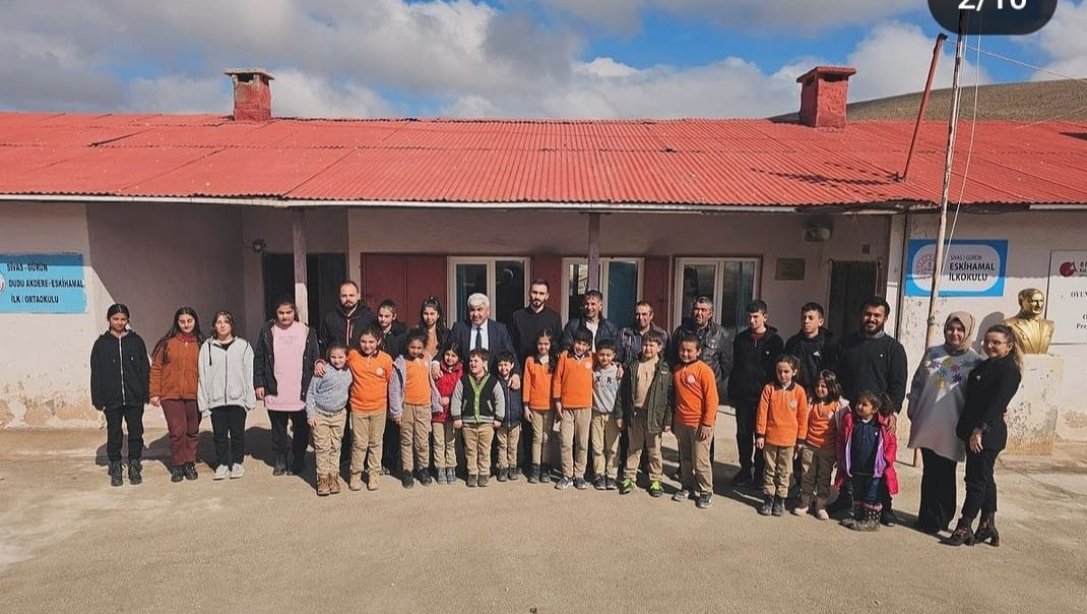 İlçe Milli Eğitim Müdürümüz Muharrem Demir Eskihamal Köyü Dudu Akdere İlk/Ortaokulunu Ziyaret Etti
